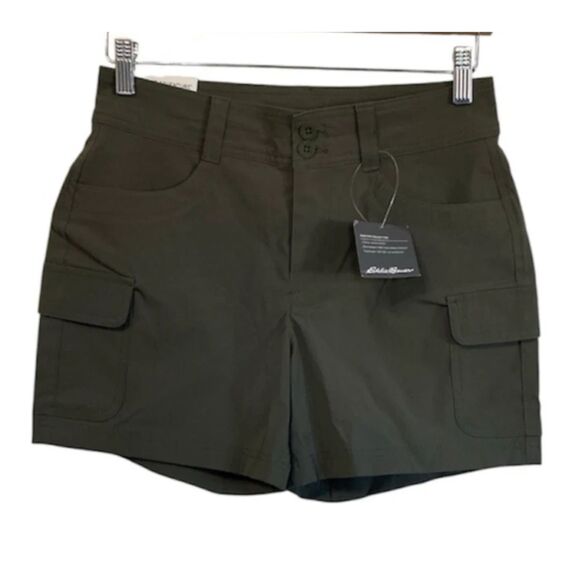Eddie Bauer Pants - Eddie Bauer Women's Sightscape Horizon Cargo Shorts Green Sz 4 (29"w)-NWT
